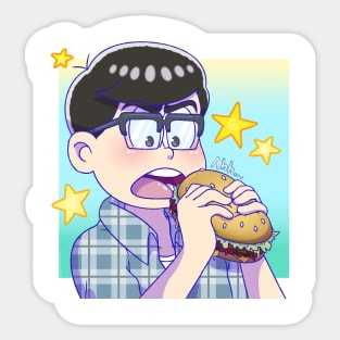 Burger Boy - Karamatsu (Osomatsu-san) Sticker